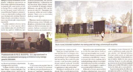 Publikacje dotyczące projektu Biblioteki Miejskiej w Piotrkowie Trybunalskim